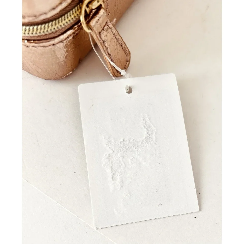 Nordstrom Rose Gold Square Jewelry‎ Travel Case Box 4.5
